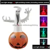 Autres fournitures de fête d'événements Halloween Decoration Ornement LED LUMING LUMINOOR PUMPlAUX PUMPINE GHOTH PUMPINE LUMINE