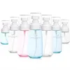 1pc 60ml Travel Sub-garrafa de protetora solar Substituído personalizado pode transparente garrafa de plástico para a conveniência de viagem