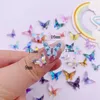 30pcs resina colorida colorida kawaii cristal borboleta jóia chinelo shortback scripurines scrapbook wedding wedding wedding uil art artes de decoração 240427