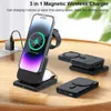 Mobiltelefon Power Banks 3in1 Magnetic Power Pack Wireless Fast Charger Holder 5000mAh Auxiliary Externt batteri Lämpligt för iPhone 15 14 13 Series Apple Watch J2404