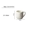 Mokken Ceramic Relief Owl Mug Coffee Cup Milk Mok Thee Kantoor Keramische mokparen Cup Creative Fashion Nieuw 2024 J240428