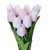 Dekorativa blommor vackra falska växt tulpan hem dekor diy hantverk imitation blommor hållbar för el