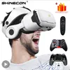 Shinecon Virtual Reality VR okulary słuchawkowe 3D Viar urządzenie inteligentne soczewki hełmowe Goggle do telefonu komórkowego słuchawki smartfonu 240424