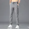 Unisex transpirable pantalones estiramientos secos rápidos para hombre verano pantalón de seda joggers hombres pantalones delgados casuales inicio 240428