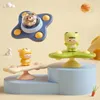 Babybadspielzeug 3PCS/Set Baby Spielzeug Saugnapfspinner Spielzeug für Kleinkinder Handzappern sensorische Spielzeuge Stressabbau Bildung rotierende Rasseln