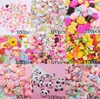 100pcs Mieszaj partie DIY Nail Charm Flatback Scrapbooking żywica Slime XXL Kawaii Accessorie Manicure Paznokcie dekoracje Art Decorations 22051603160