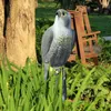 Bald Eagle Figur Bird Vogelscheuche gefälschte Hörnerköder kleiner Adler gefälschter Köder Statue Vogelkontrollschutz für Outdoor Falcon 240419