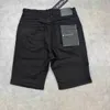 Purple Summer's Men's Black Denim Shorts Случайные растягиваемые стройные простые красивые пять квартальных штанов