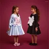 Set di abbigliamento designer elegante fiore principessa a maniche lunghe bambini set da bambina abiti da festa per bambini vestiti per bambini