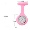 Silicone Nurse Medical Pocket Watch Fashion Pin Kerstcadeau 11 Kleur Hoogwaardige kwarts Horloges Groothandel