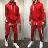 Yoga Outfits Männer Tracksuit Set Slim Fit Hoodies Sweatshirt Harem Hosen Jogger Sportswear Anzug Sportsets