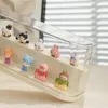 Figure Storage Box With Lid Ornaments Dust Proof Transparent Acrylic Boxes Organizer Locker Blind Display Figures Action Mini 240411