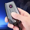 Schlüsselbund USB Electric Plasma Leichter kreativer kreativer cool wiederaufladbarer Windschutz Arc -Feuerzeuge Raucherzubehör Gadget für Männer