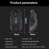 Redragon Loolf G105 RVB USB Gaming Wired Gaming Mouse 8000 DPI 8 Boutons souris Programmable ergonomique pour ordinateur ordinateur portable PC Gamer 240419