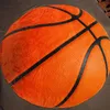 1pc Basketball Football Imprimez couverture de balle drôle Flanelle Round Soft Warm Throw sieste pour canapé canapé offi 240409