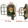 Elf Out the Door Tree Hugger Naughty Garden Gnome Gnome State Tree Decor 240424