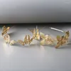 Hair Clips Bride Decoration Alloy Butterfly Headband Creative Golden Out Po Shoot Accessories