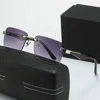Lunettes de soleil de créateurs Z55 Nouvelles lunettes de soleil sans cadre pour les lunettes de soleil pour hommes et femmes