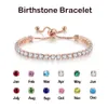 Bracelet de tennis en cristal coloré pour les femmes ajustives multicolores 4 mm CZ Mariage de naissance chaîne de mains bijoux en gros H133 240423