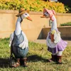 Novelty Resin Duck Garden Statue Sculpture Figures Figurine Model Ornament Villa Courtyard Pond Decor Art Crafts 240419