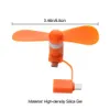 1PC Creative Mini Portable Micro USB Fan 5V 1W Telefon komórkowy USB Tester wentylatora gadżetów dla typu C typu Comolar Accessorie