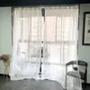 Shining Silver White Sheer Curtain For Living room Bedroom Modern Simple Strips Voile Window Gauze Kitchen Drapes WP396H 240422