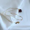 Nouvelle mode Collier de luxe Simple Boucles d'oreilles bijoux Sweet mignon vent semi-transparent résine fruit fraise Sailormoon Earnail Choker Colliers soeurs