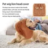 Chien de vêtements pour chiens lion manège perruque réaliste pour les costumes d'Halloween