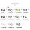 Lunettes de soleil Vintage rétro double ponts femmes Fashion Pink Gradient Eyewear Tendays Leopard Lunes de soleil bleu creux Men Shades