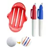 Golf Ball Liner Clip Liner Marker Template Modèle d'alignement Mottes d'alignement Position Position Aids Outdoor Sport Tool For Golfer Gift