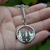 Keychains Nature-Inspired Deer & Pine Tree Mountain Keychain - Christmas Gift