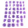 Moulds 1/2PCS New Alphabet Cake Molds Plastic Letter Fondant Mold Icing Cookie Cutter Number Cake Mould Baking Cake Decorating