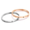 Uso diário de pulseiras de alto brilho Bracelete embutido de diamante simples de moda não alérgica com pulseiras originais de Carrtiraa