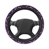 Coprine del volante dello sterzo grazioso coperchio per auto viola Auto protettore Auto protezione Accessori a ruota dello sterzo di moda