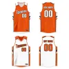 Basketanpassad reversibel baskettröja personligt tryckt namnnummer tomt team sport uniform för män/pojke