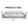 Minimalistisk överdimensionerad modulär klädd soffa, sektionssoffa och soffa cabriolet sovsoffa, lämplig för familjens lägenhet vardagsrumssvit