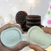 Molds 1/2/3PC Cookie Mold Silicone Oreo Baking Accessories Diy Biscuit Mousse Cake Decorating Tools Creative Soap Mold Fondant