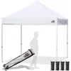 Eurmax USA Standaard 10x10ft Patio Pop -up luifel Tent voor buitenevenementen Commerciële luifels met zware rollerzak 240416 240426