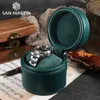 San Martin Watch Box Wysokiej jakości skórzane pudełko prezentowe Small Travel Schem