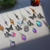 Decorazioni da giardino 7pcs Crystal Suncatcher Butterfly Ciondo