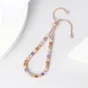 Pulseira colorida de tênis de cristal para mulheres multicolor de 4 mm de casamento cz jóias de pedras de mão H133 240423
