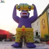 Atacado 10mh (33 pés) Com atividades de atividades externas de navio livre de soprador, gigante comercial gigante inflável Gorilla Cartoon Balões de balão de ar para venda