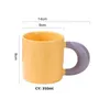 Tazas de soporte Dropshipping de estilo coreano Taza de café Cerámica Copa de leche Regalos Copas de café Copa Copa de agua caliente para amigos J240428