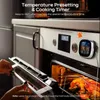 Digital Fleisch Küchenthermometer Edelstahl wasserdichte Fleischtemperaturofen Ofen Grill Temperaturmesser 240423