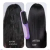 2 in 1 Wireless Hair Straightener Curler Comb Dryer and Straightening Brush 2600mAh Styling Appliance Crimper 240424