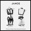 BHs setzt Jance Jance Black Eyelash Lace durch sexy erotische Dessous Camisole Pyjama Set High-End-Design Original Premium 4 PCs