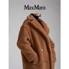 Płaszcz wełniany damski kaszmirowy designerka mody ta sama płaszcz klasyczny marka Maxmaras Women Classic Teddy Bear Coat Camel 2CD6