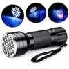 Portable 21 LED UV Ultraviolet Lampe de poche Black Light 395NM Mini Torch Flash Lampe pour les taches de poche d'urine pour animaux de compagnie