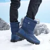 Stiefel 2024 Winter im Freien warme Schuhe für Mann Seite Zip-Männer-Knöchel-Snow-Casual Anti-Slip Plus Size