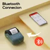 Niimbot B1 Étiquette imprimante portable portable portable thermale thermique Bluetooth Barcode QR Code autocollant Paper Rolls Labeller White Tag 240420